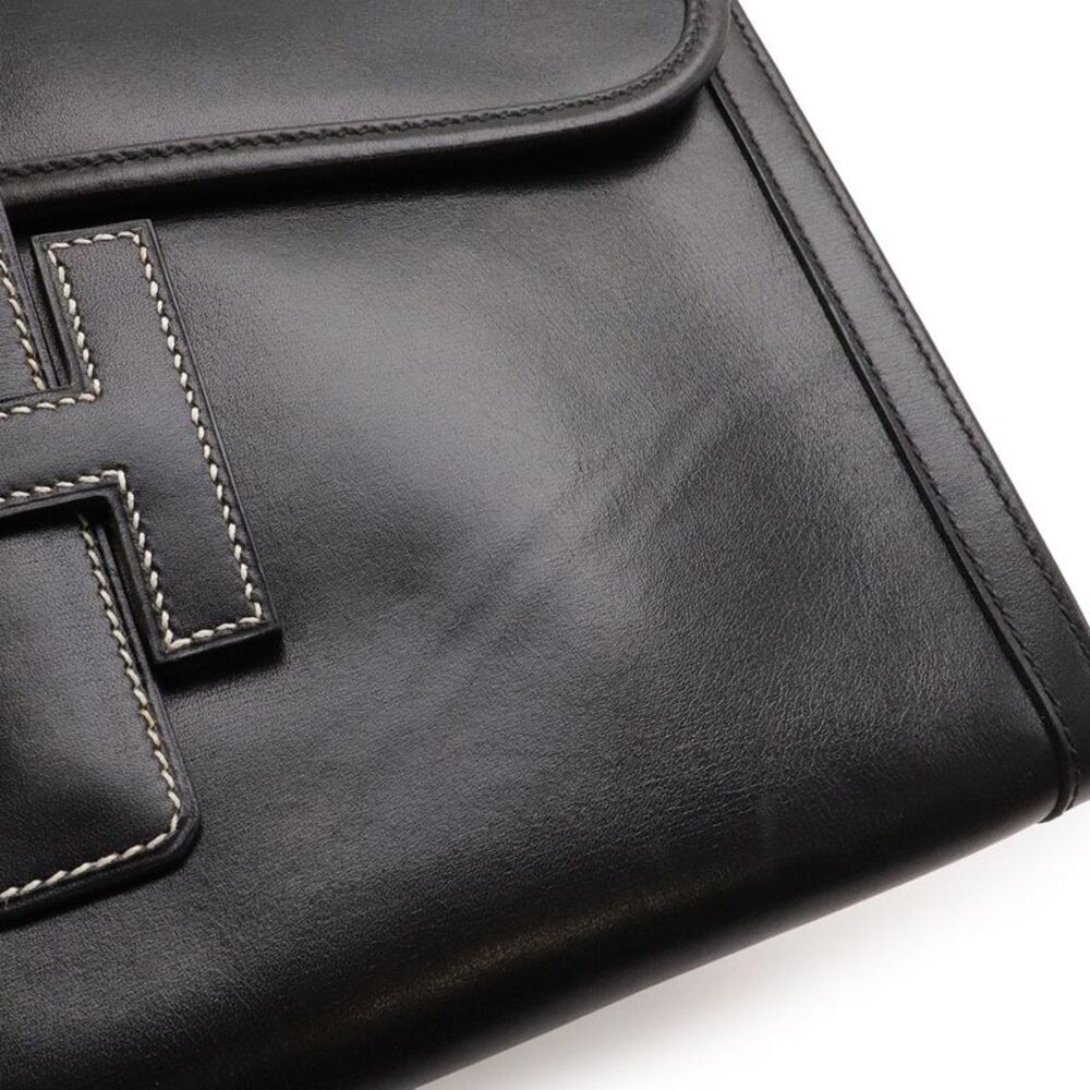 Hermes Jige PM Leather Clutch Bag - Picture 5 of 8